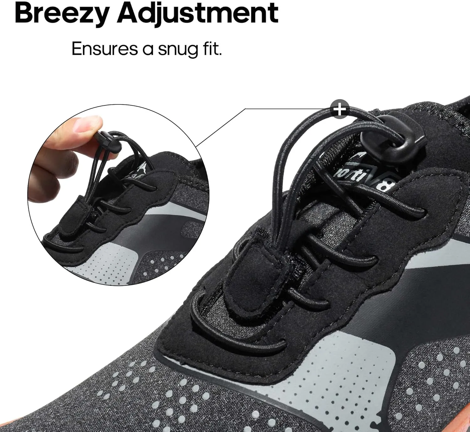NORTIV 8 Men's Water Shoes Barefoot Athletic Lightweight Sports Aqua Shoes Outdoor Swim Fishing Hiking Diving Surf Walking Water Shoe TREKMAN