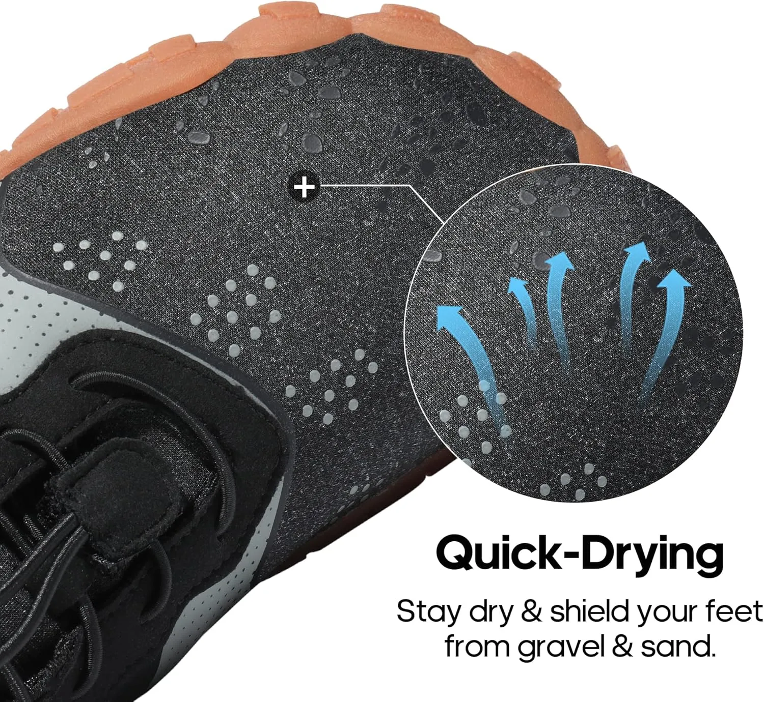 NORTIV 8 Men's Water Shoes Barefoot Athletic Lightweight Sports Aqua Shoes Outdoor Swim Fishing Hiking Diving Surf Walking Water Shoe TREKMAN