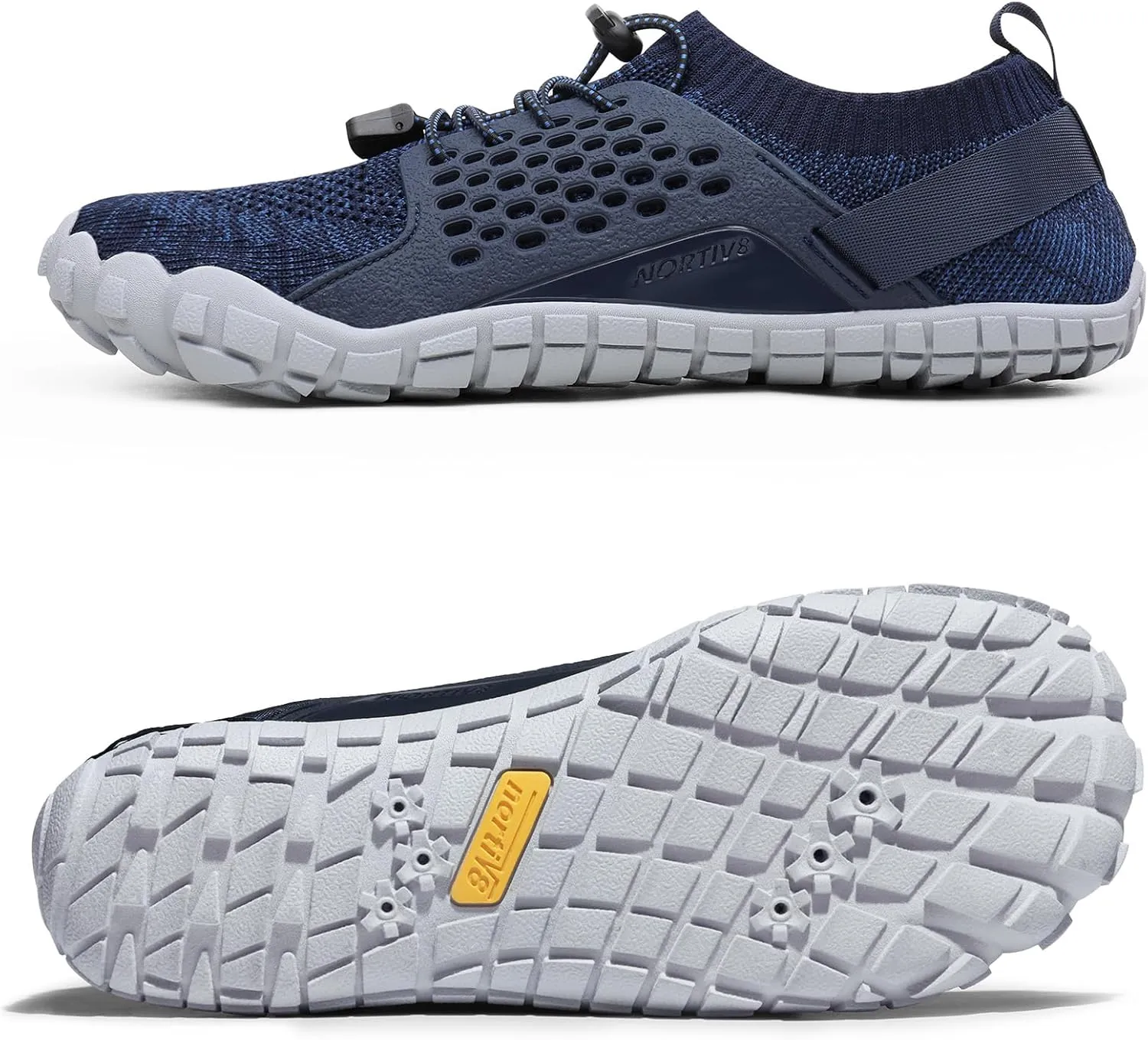 NORTIV 8 Men's Water Shoes Barefoot Athletic Lightweight Sports Aqua Shoes Outdoor Swim Fishing Hiking Diving Surf Walking Water Shoe TREKMAN