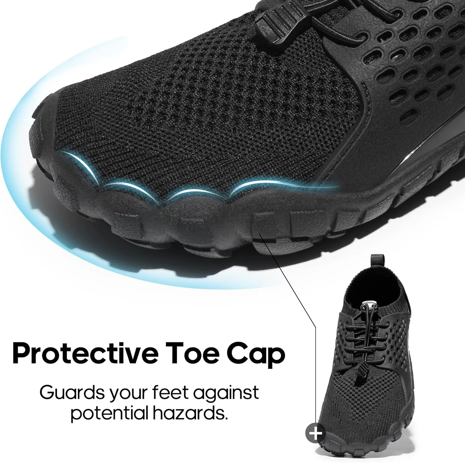 NORTIV 8 Men's Water Shoes Barefoot Athletic Lightweight Sports Aqua Shoes Outdoor Swim Fishing Hiking Diving Surf Walking Water Shoe TREKMAN