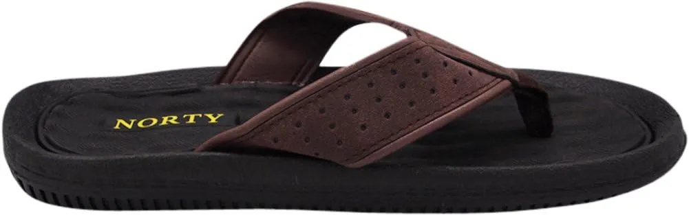 NORTY - Men's Ultra Soft EVA Foam Flip Flop Thong Sandal for Beach, Pool Or Everyday - 2 Colors