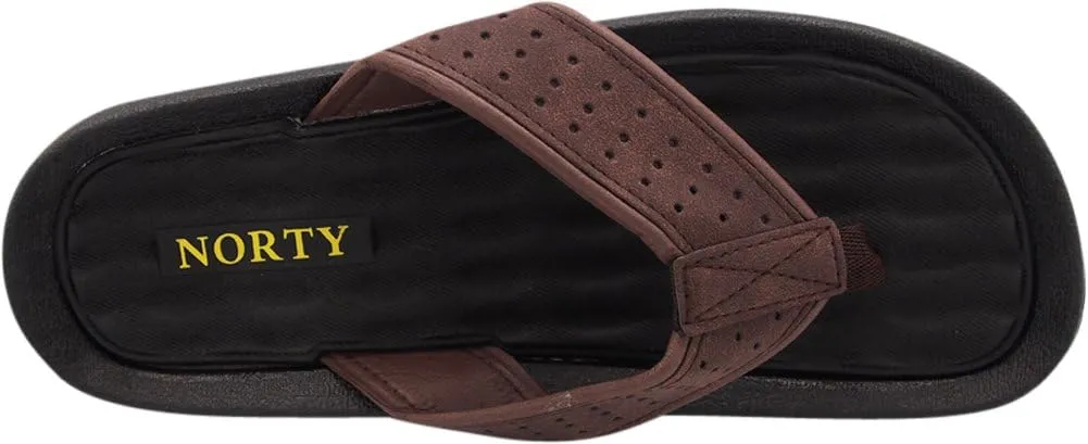 NORTY - Men's Ultra Soft EVA Foam Flip Flop Thong Sandal for Beach, Pool Or Everyday - 2 Colors