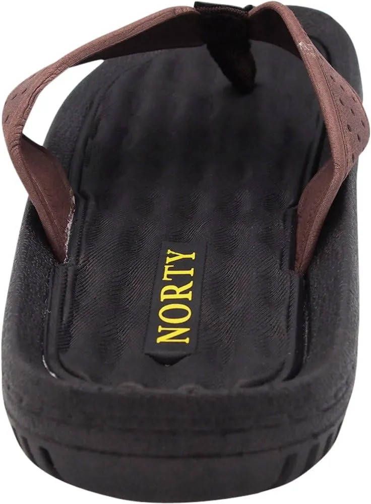 NORTY - Men's Ultra Soft EVA Foam Flip Flop Thong Sandal for Beach, Pool Or Everyday - 2 Colors
