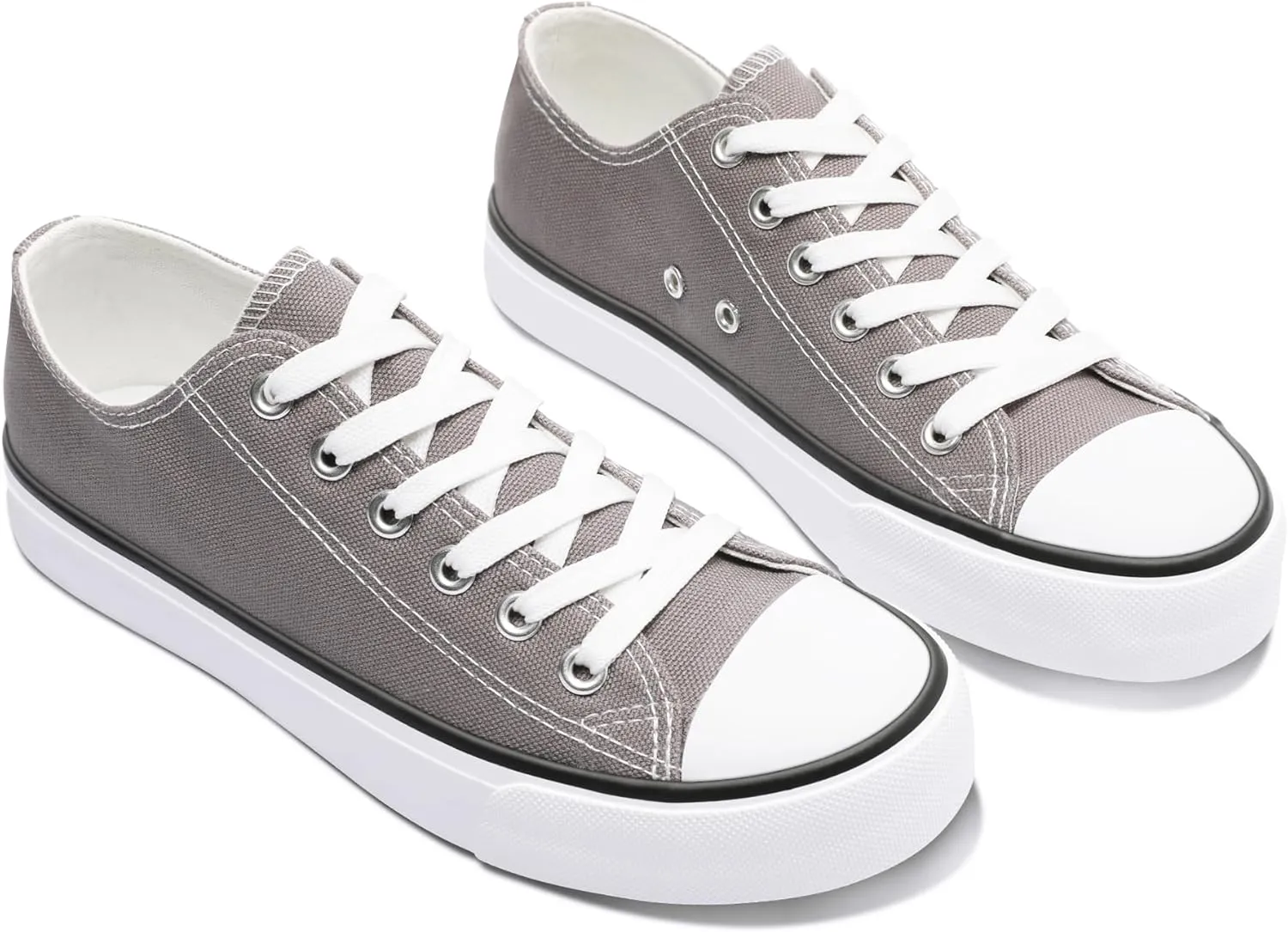 Obtaom Unisex Canvas Shoes Low Top Fashion Sneakers Slip on Walking Shoe