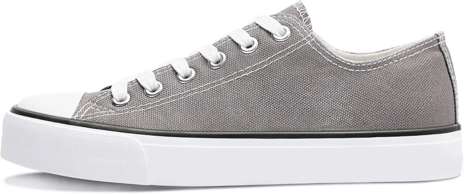 Obtaom Unisex Canvas Shoes Low Top Fashion Sneakers Slip on Walking Shoe