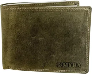 Olive Green Men's Ridgetown Trail Wallet by Myra Bags
