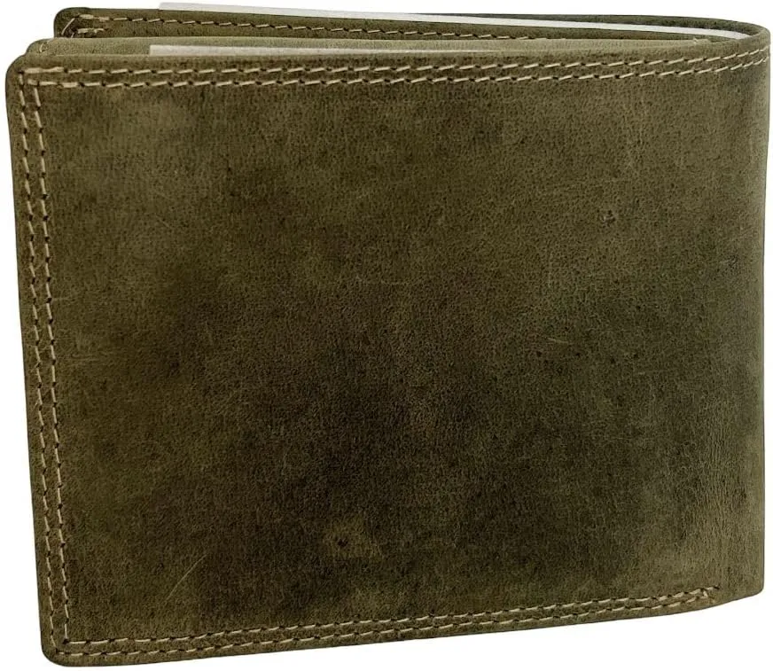 Olive Green Men's Ridgetown Trail Wallet by Myra Bags