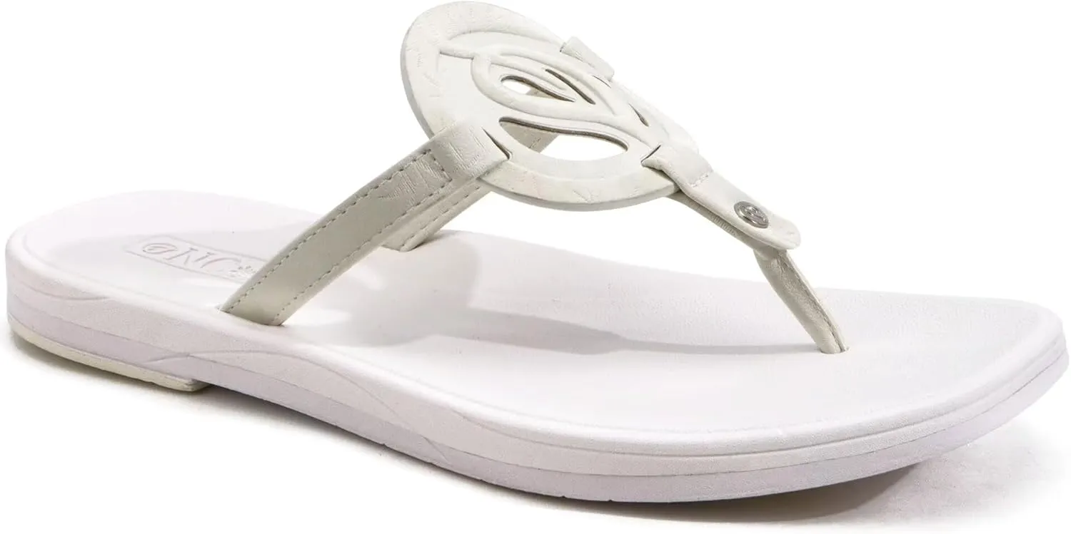 ONCAI Womens Flip Flops Fashion Flat Sandals Summer Vacations Casual Cute Slip On Dressys Sandals for Woman Size 6-11