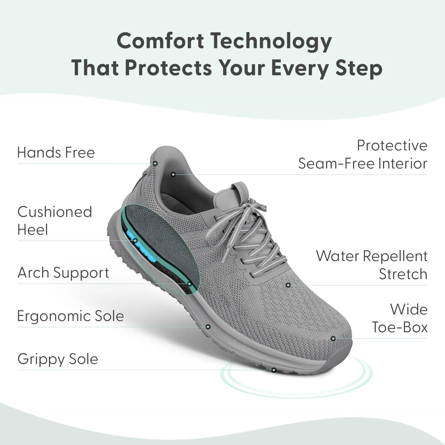 Orthofeet Men's Orthopedic Hands-Free Tilos Slip-On Sneakers