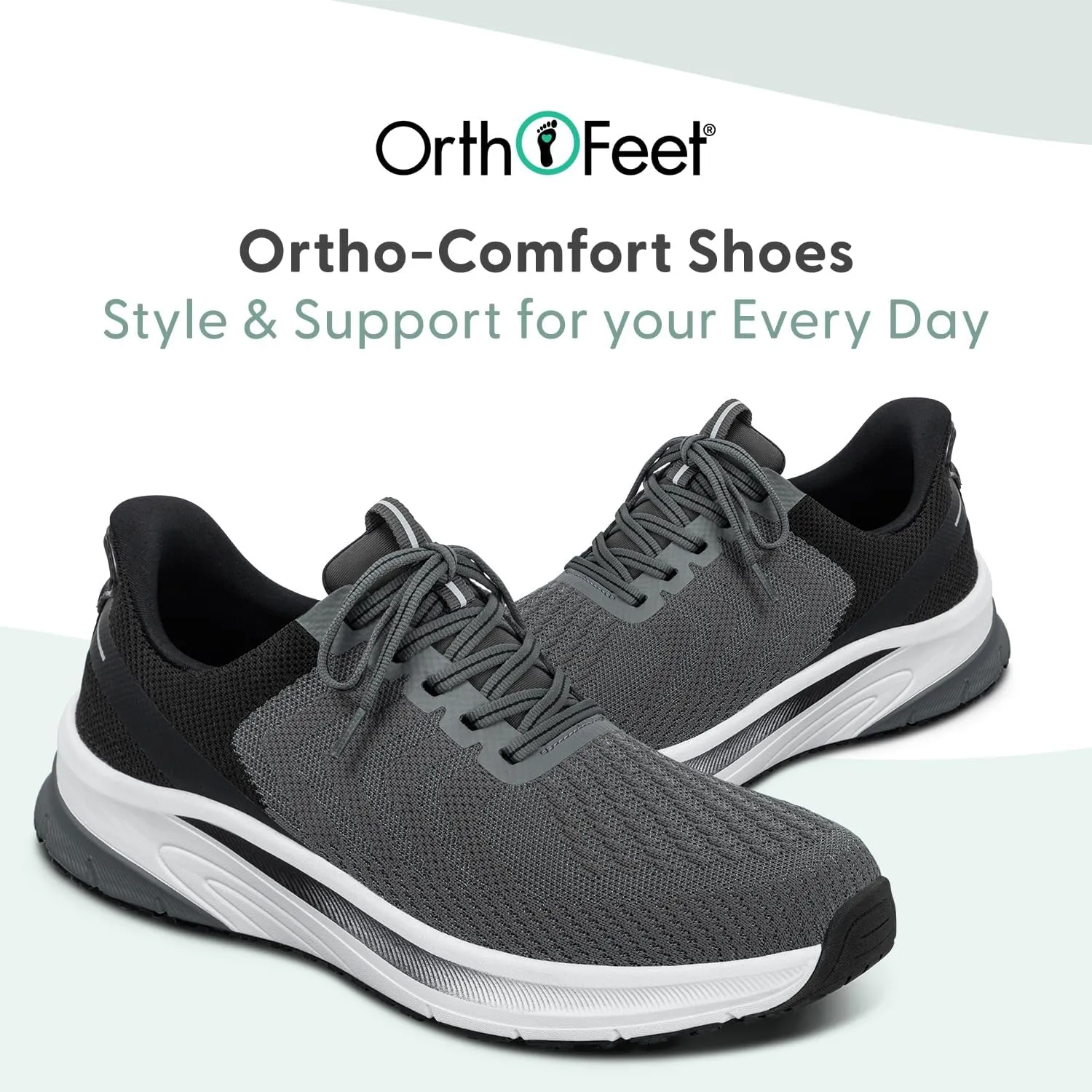 Orthofeet Men's Orthopedic Hands-Free Tilos Slip-On Sneakers