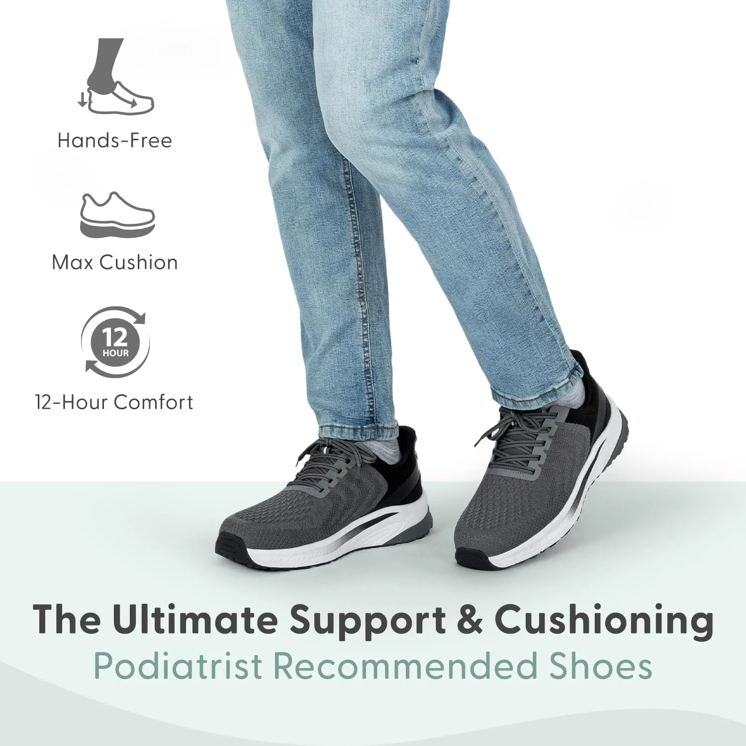 Orthofeet Men's Orthopedic Hands-Free Tilos Slip-On Sneakers