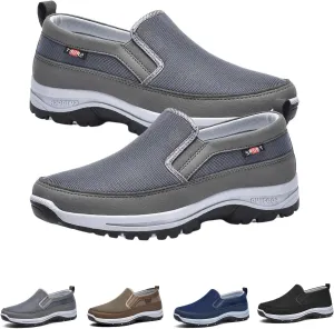 Orthoture Mens Shoes, Men's Arch Support Orthopedic Slip-on Running Hiking Sneakers Comfortable Hiking Loafers