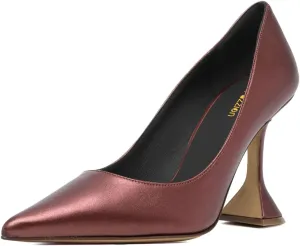 Pazzion Women Fashion Closed Pointed Toe Pumps High Heels Slip On Solid Color Shoes for Casual Walking Dating Outfit Size 4-16 US