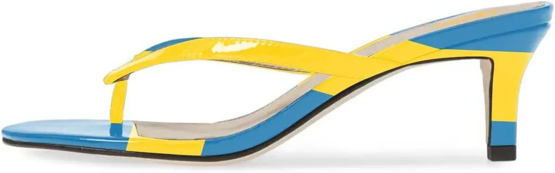 Pazzion Women Fashion Flip Flops Open Toe Low Heels Thong Sandals Casual Daily Summer Outdoor Dress Shoe Size 4-16 US