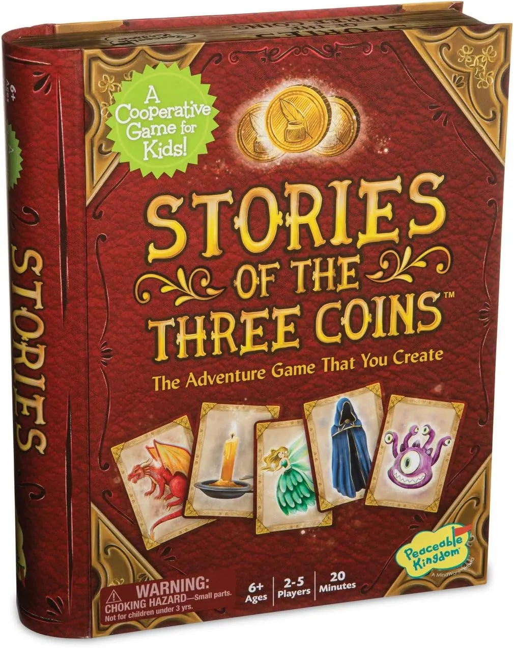 Peaceable Kingdom Stories of The Three Coins – Cooperative Storytelling Game – Use Teamwork to Win! – Great for Families with Kids Ages 6 & up – Fun Classroom Game