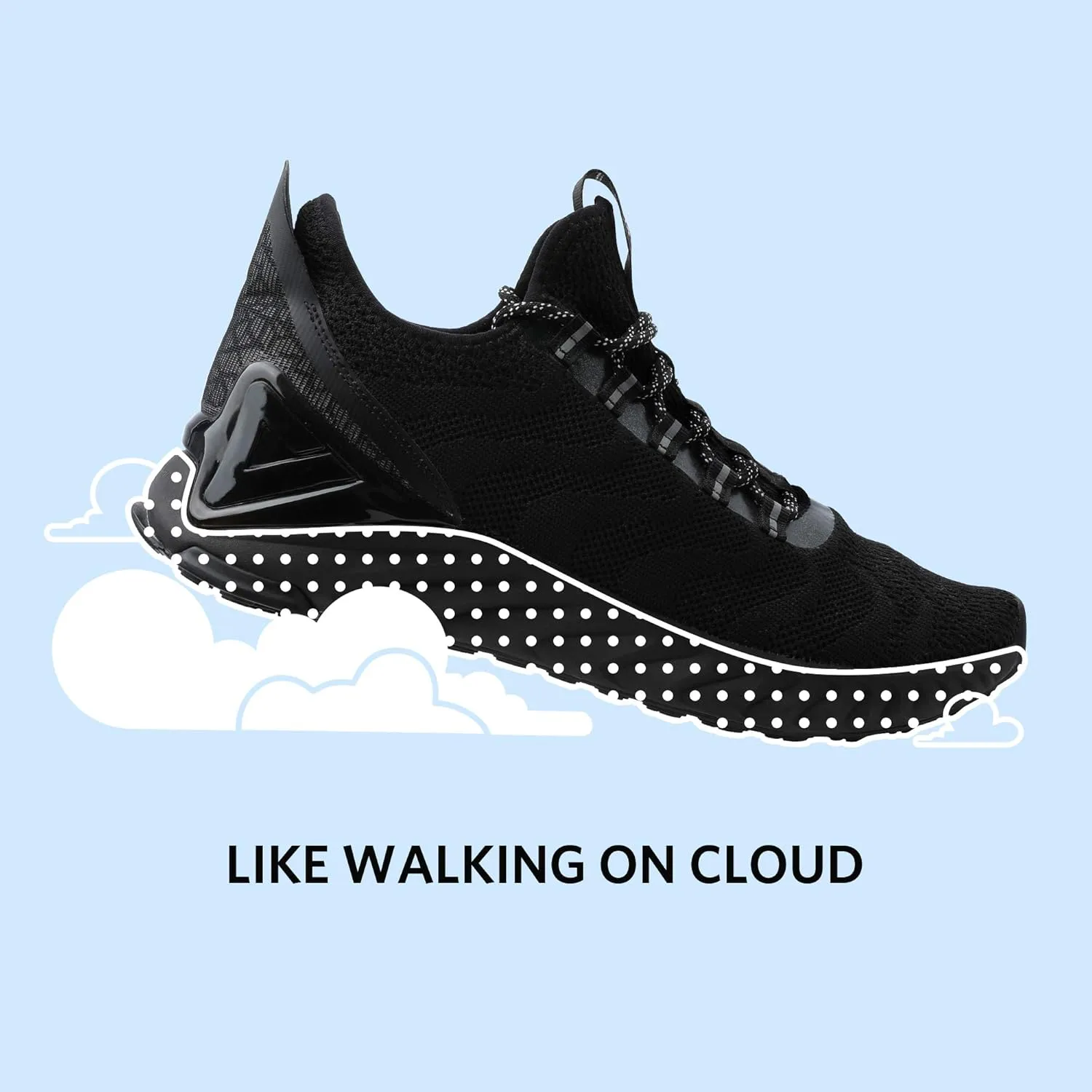PEAK Mens Comfortable Running Shoes Taichi King Adaptive Smart Cushioning Supportive Training Sneakers for Walking, Tennis, Fitness, Gym