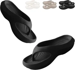 Pillow Arch Support Flip Flops, Summer Plantar Fasciitis Flip Flops for Women Men, Arch Support Recovery Walking Sandals, Orthopedic Beach Slippers Non-Slip Comfort Lightweight