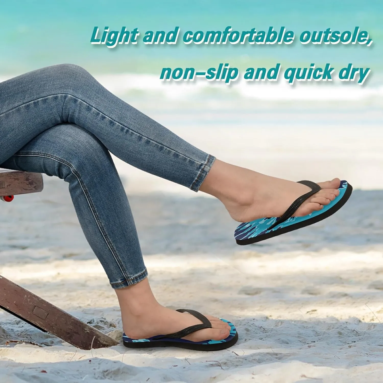 Poeticcity Flip Sandal Men Women Flip Flops for Hotel Spa Home Slippers Bedroom Travel S-XXL