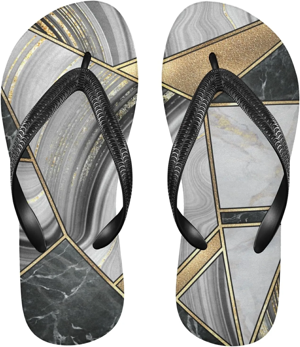 Poeticcity Flip Sandal Men Women Flip Flops for Hotel Spa Home Slippers Bedroom Travel S-XXL