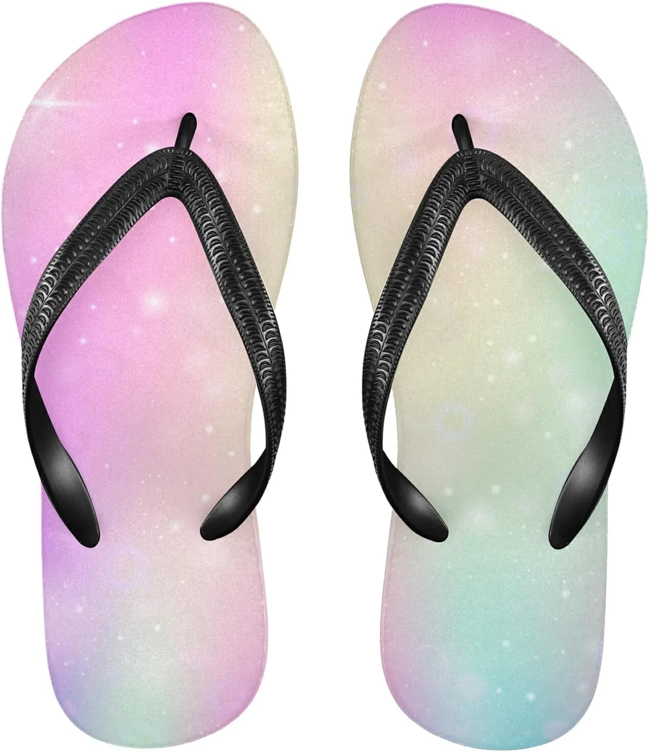 Poeticcity Flip Sandal Men Women Flip Flops for Hotel Spa Home Slippers Bedroom Travel S-XXL