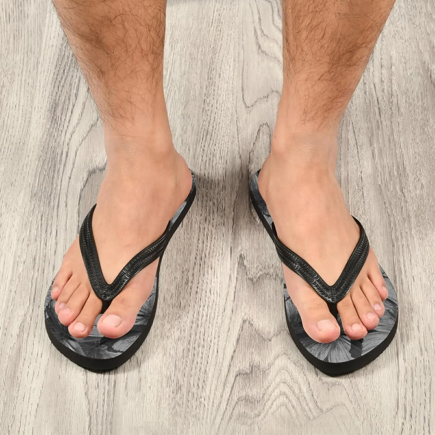 Poeticcity Flip Sandal Men Women Flip Flops for Hotel Spa Home Slippers Bedroom Travel S-XXL
