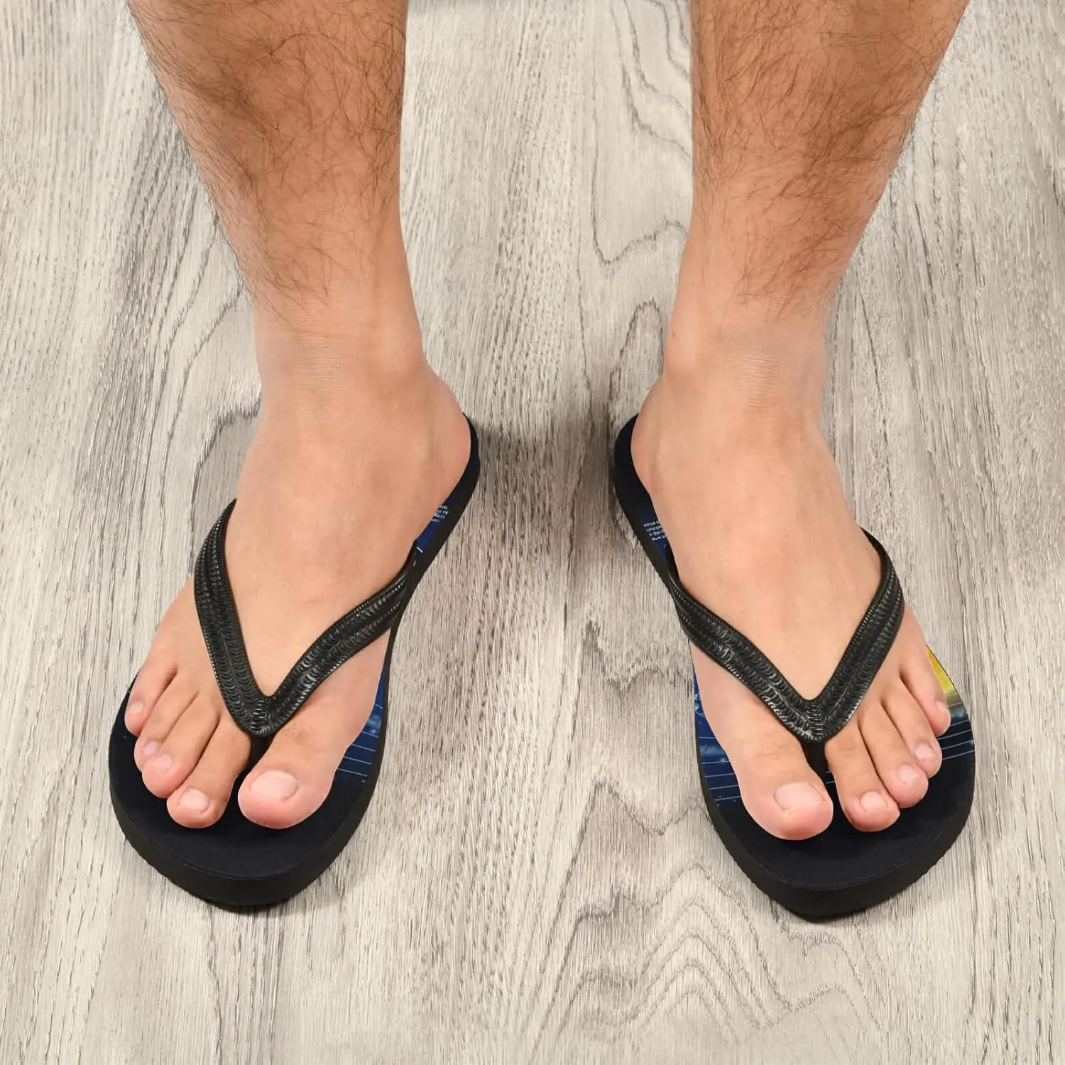 Poeticcity Flip Sandal Men Women Flip Flops for Hotel Spa Home Slippers Bedroom Travel S-XXL