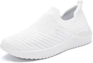 PPQ Womens Slip On Walking Shoes-Lightweight Comfort Breathable Travel Slip in Sneakers