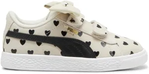 PUMA Kids Girls Suede Classic Lf Re-Bow V Slip On Sneakers Shoes Casual - White - Size 3.5 M
