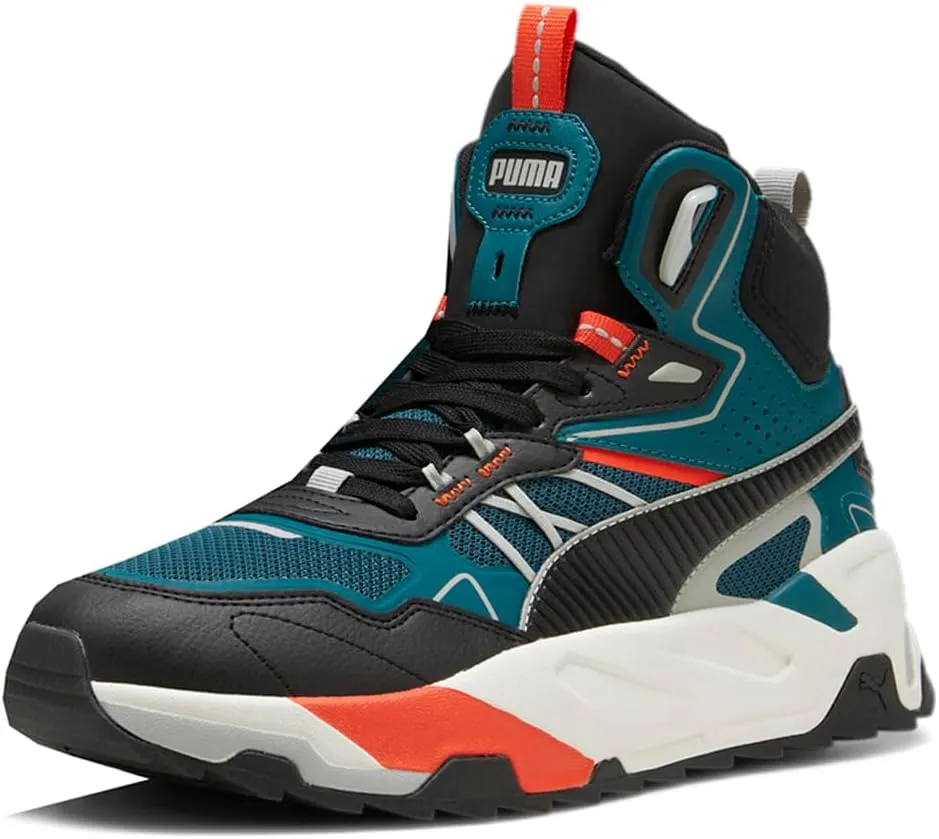 PUMA Mens Trinity Mid Hybrid High Sneakers Shoes Casual - Green