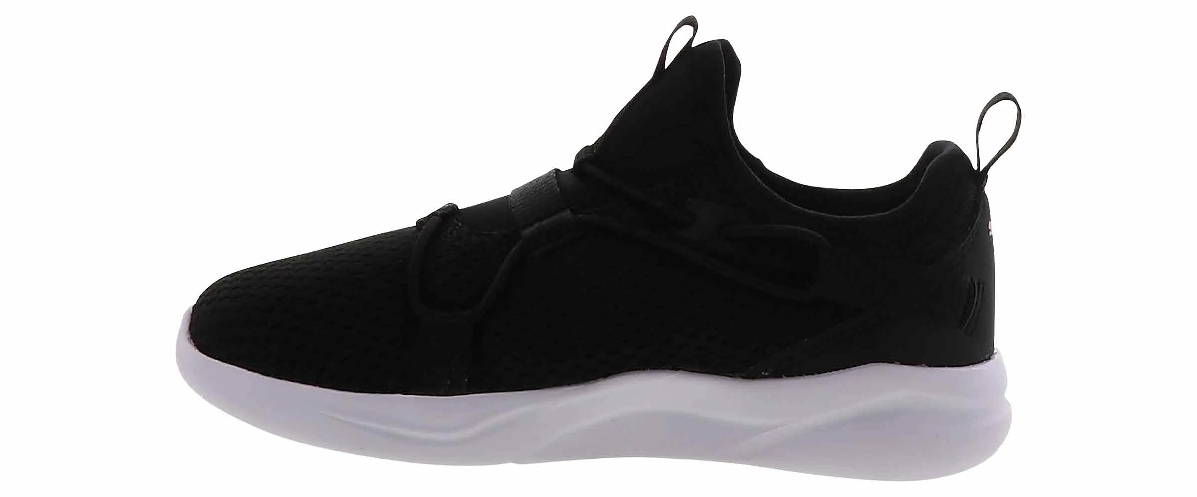 PUMA Softride Rift Slip-On Prismatic (Toddler) Black Silver 5 Toddler M