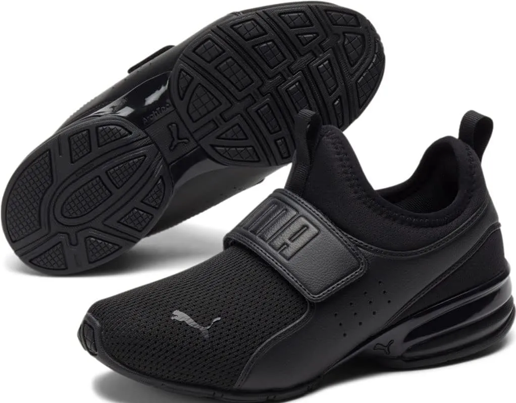 PUMA Unisex-Child Axelion Slip on Running Shoe