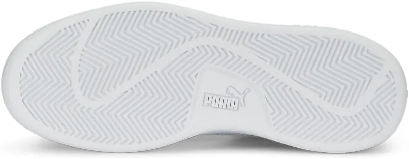 PUMA Unisex-Child Shoes Smash Sneaker, Peacoat White, 5 US Big Kid