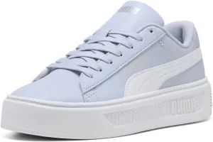PUMA Women's Smash Platform V3 Sneaker, Cool Weather White Silver, 7