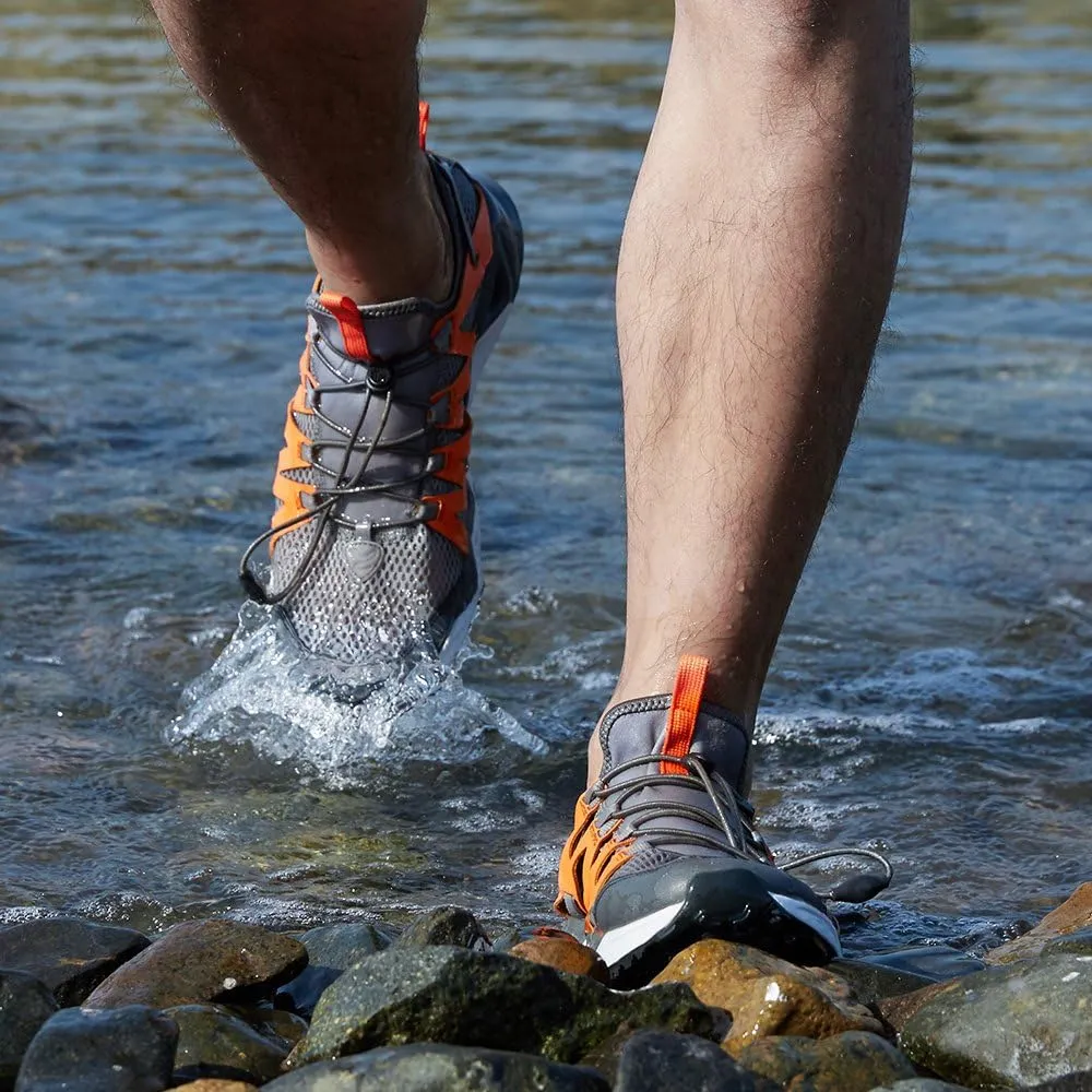 RAX Men's Quick Drying Slip-Resistent Aqua Water Hiking Shoes