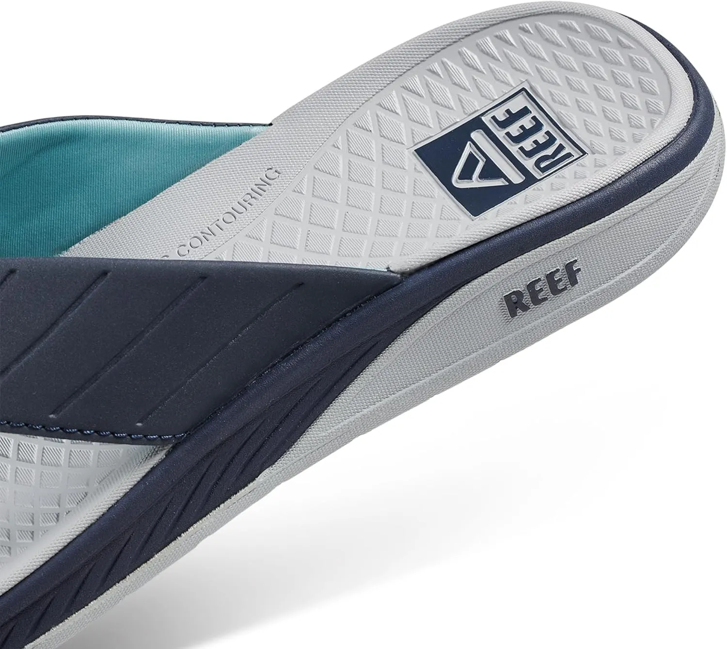 REEF Deckhand Men's Water Friendly Flip Flop, Boat Friendly, No Slip Traction, Quick Dry