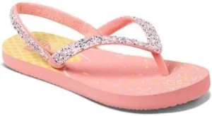 Reef Girl's Little Stargazer Prints Flip Flops
