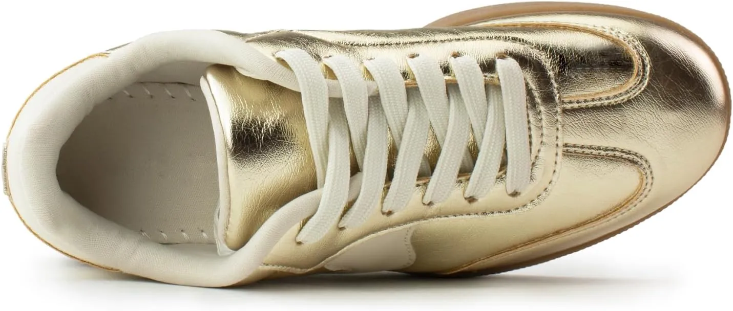 RF ROOM OF FASHION Women's Casual Low Top Trendy Fashion Sneakers Flats