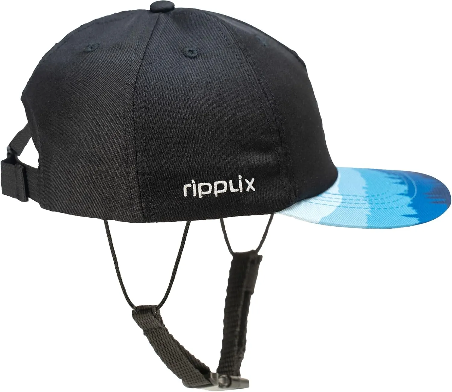 Ride On Surf Baseball Cap, Water Sports Trucker Surf Hat with Chin Strap Made from Recycled Material for Sun Protection