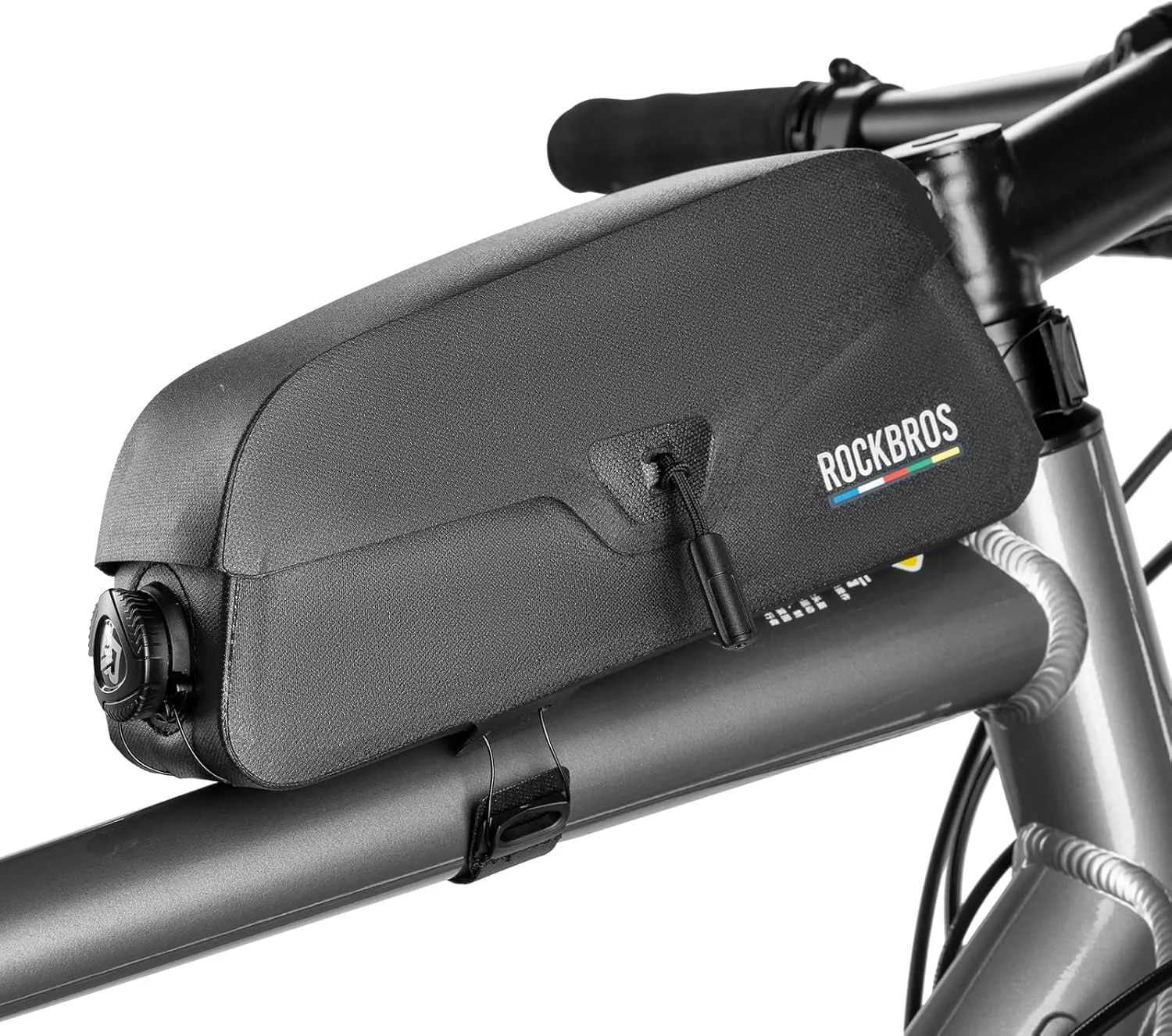 ROCKBROS bike frame bag with Magnetic Flap bike top tube bag Waterproof Cycling Pouch Tools Storage Bag for mountain Road bike