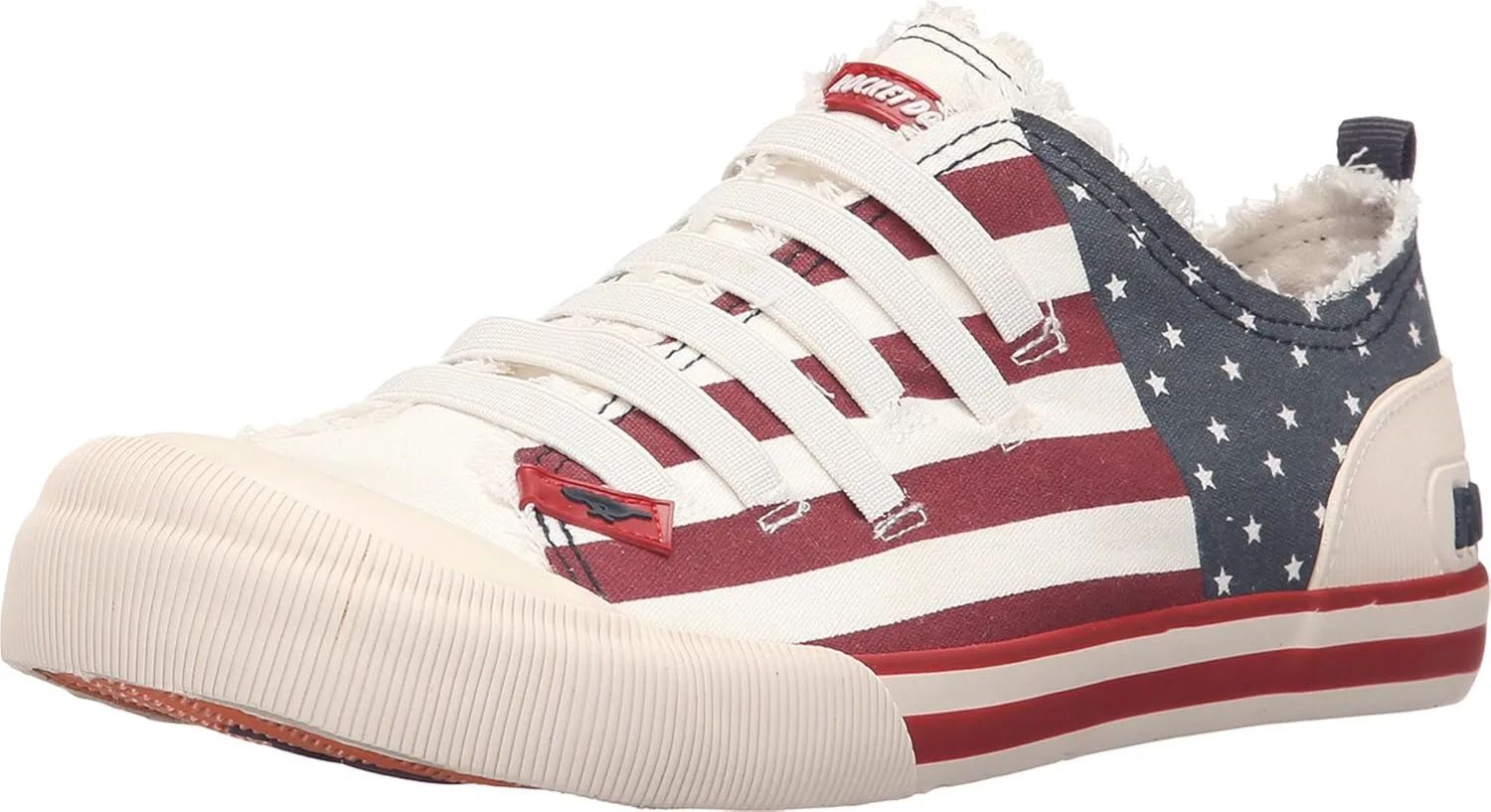 Rocket Dog Women's Joint USA Canvas Sneaker, Off White, 7.5