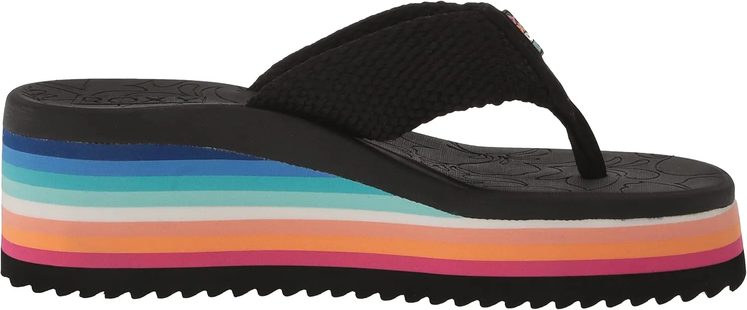 Roxy Women's Kallie Platform Flip Flop Sandal Wedge