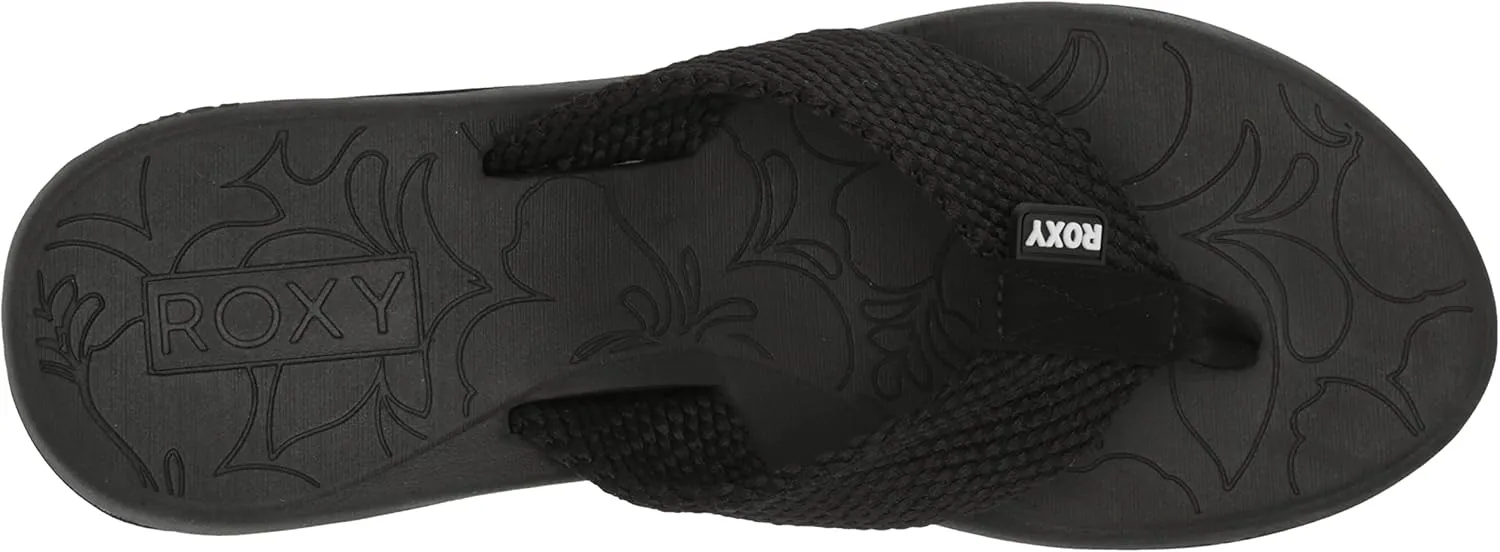 Roxy Women's Kallie Platform Flip Flop Sandal Wedge