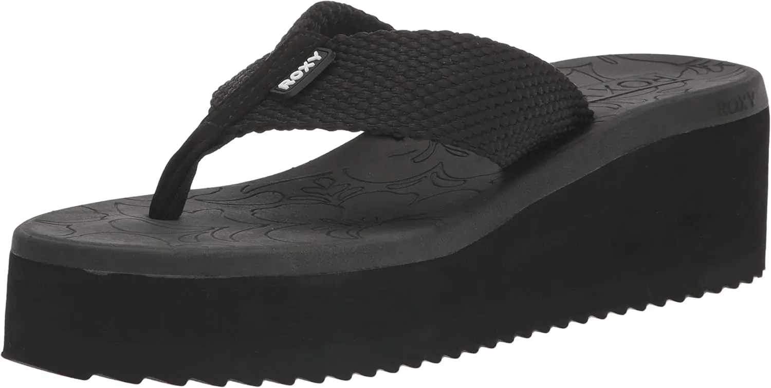 Roxy Women's Kallie Platform Flip Flop Sandal Wedge