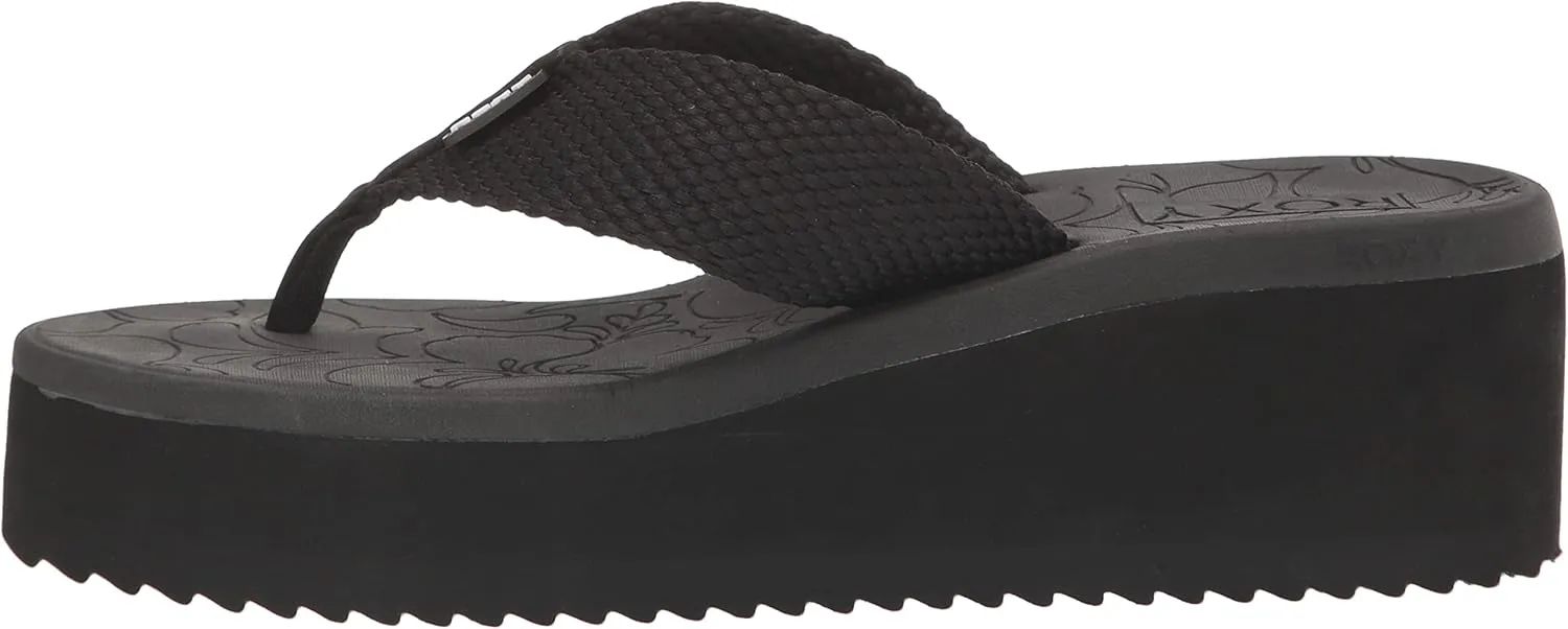 Roxy Women's Kallie Platform Flip Flop Sandal Wedge