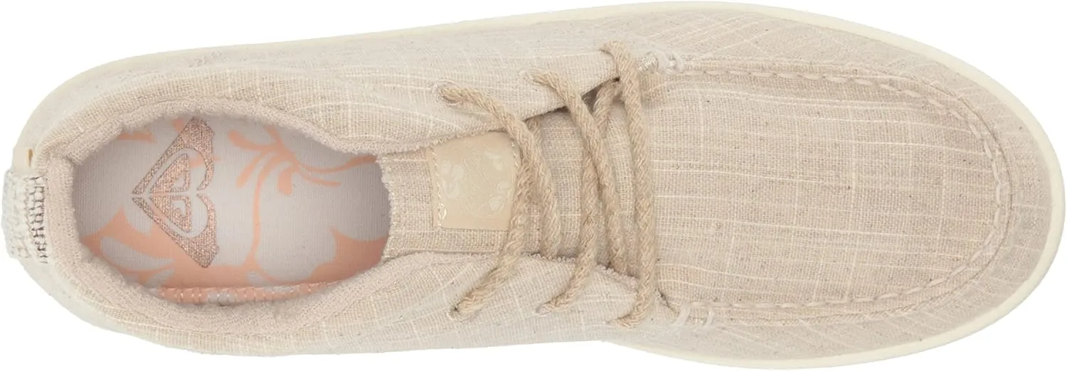 Roxy Women's Minnow Mid Top Slip on Sneaker Shoe