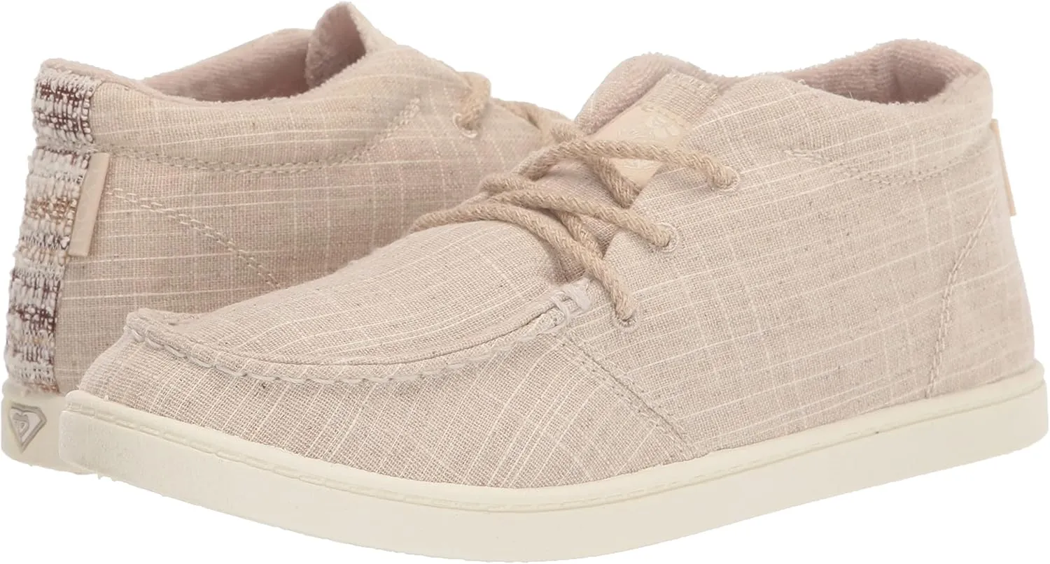 Roxy Women's Minnow Mid Top Slip on Sneaker Shoe