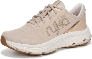 Ryka Womens Devotion X Max RS Walking Shoes Beige Metallic Mesh Fabric 8.5 W