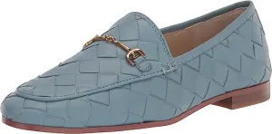 Sam Buy-one-get-one-free Leather Loafers Edelman Classic Vamp Loraine Aspen Energy-saving Sky Chain Woven Detail