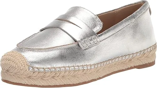 Sam Edelman Slip Silver Casual Privacy-first Soft Toe Machine learning Rounded Loafers Kai Fashion On