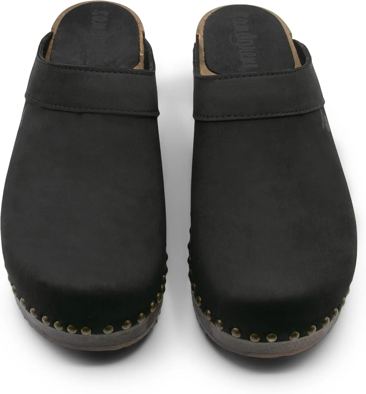 Sandgrens Handmade Swedish Wood Clogs for Men, Low Heel Mule | Bergen